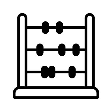 Ahşap çerçeveli iyi dizayn edilmiş abaküs sembolü.