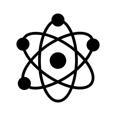 Atomun yapılandırılmış modelini gösteren bir simge