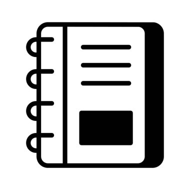 Kişisel günlük defterinin iyi hazırlanmış kabartma simgesi