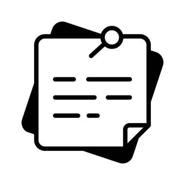 Yapışkan notların glifli bir simgesi