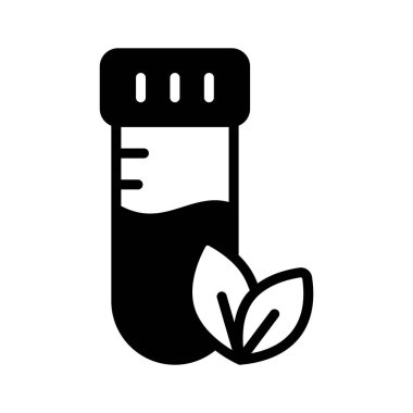 Bilim tabanlı bir bitki test kiti sembolü