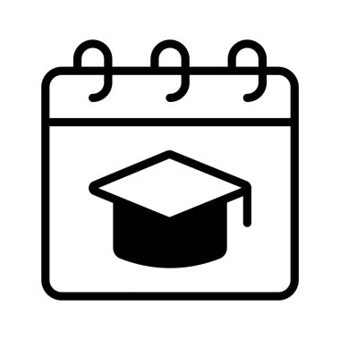 Mezuniyet günü etkinliği için bir simge biçimi simgesi