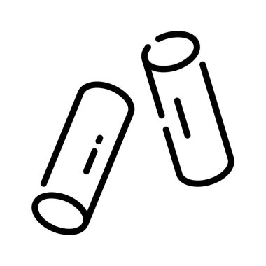 Okul tebeşirlerinin doğrusal bir simgesi