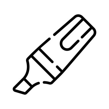 Metin işaretleyicisinin iyi hazırlanmış bir taslak simgesi