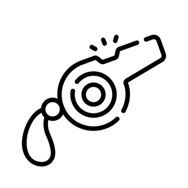 Renkli spor ıslığının özet biçimi simgesi