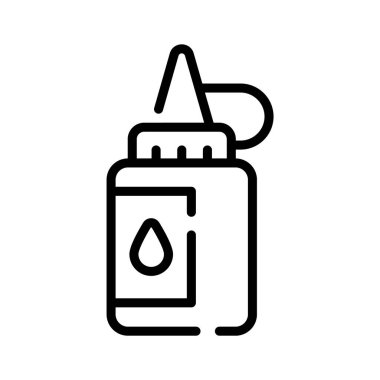 Yapıştırıcı şişesini gösteren özel bir taslak simgesi