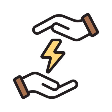 Enerji tasarrufu kavramını gösteren doğrusal simgeyi düzenlemek kolay