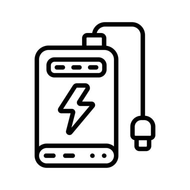 Bir düzenlenebilir satır biçimi güç bankası şarjı belirleme simgesi