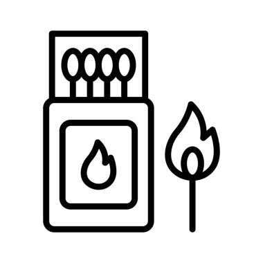 Satır biçiminde tasarlanmış kibrit kutusu simgesi, tasarımı düzenlemek kolay