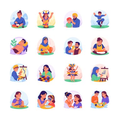 Bu canlı koleksiyonda çeşitli kültürel aktiviteler ve aile hobileri sergilenmektedir..