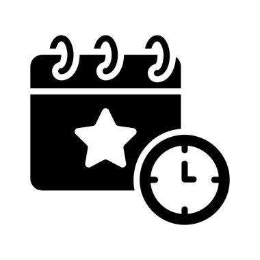 Zamanlanmış olay zamanını gösteren somut bir simge