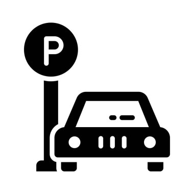 Kullanılabilir park alanını gösteren bir simge biçimi simgesi