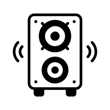 Parti müzik hoparlörünü temsil eden bir sembol