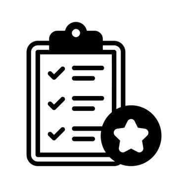 Olay kontrol listesinin görsel olarak çekici simgesi