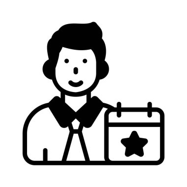 Profesyonel olay yöneticisini simgeleyen bir simge