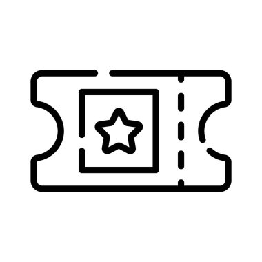 Girdi etkinliği biletini gösteren doğrusal bir simge