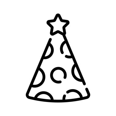 Koni parti şapkasını gösteren doğrusal bir simge