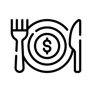 Olay bütçesini gösteren düzenlenebilir bir doğrusal simge