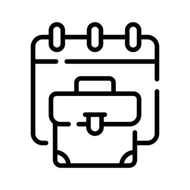 Resmi iş etkinliğini gösteren düzenlenebilir bir doğrusal simge