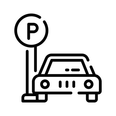 Kullanılabilir park alanını gösteren doğrusal bir simge