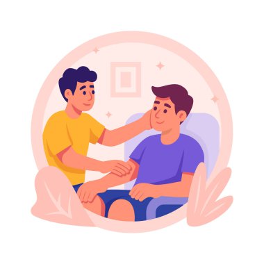 Hasta bakımının bu yaratıcı düz çizimini alın.