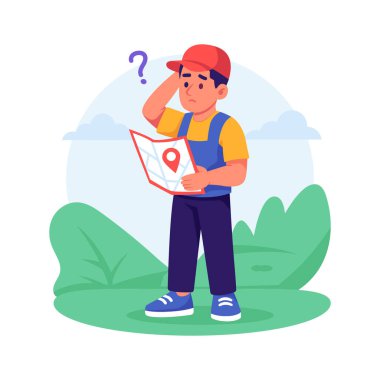 Karmaşık kurye teslimat yerini ararken yanlış haritaya bakar..