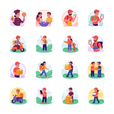 Şu harika teslimata ve kuryeyle ilgili düz çizimlere bir bakın.