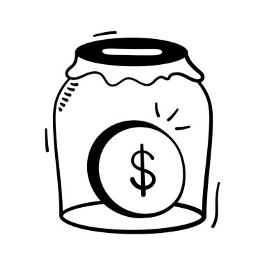 Finans, tasarruf ve yatırımlar için madeni para simgesiyle dolu kavanoz.