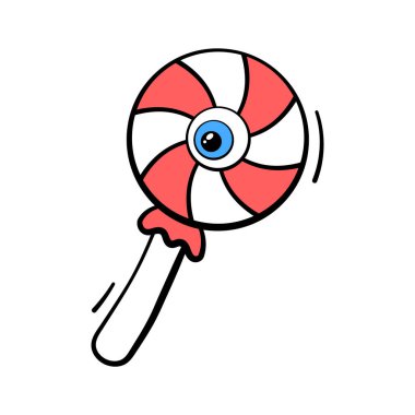 Modern tasarım tarzında prim kullanımına hazır bir lolipop.