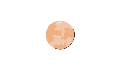 Global ağın el çizimi biçimi canlandırılmış simgesi, premium kullanıma hazır