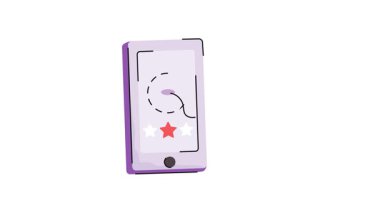 Sadakat programının el çizimi canlandırmalı bir ikonu.