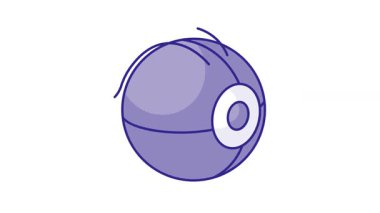 Mekanik göz vektörü videosu, yapay zeka simgesi tasarımı