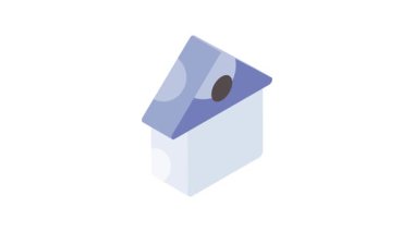 Moda izometrik tarzda ev korumasının iyi tasarlanmış vektörü, düzenlenebilir simge