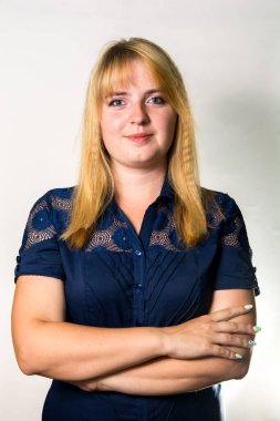 Close-up portrait of a woman in a lace-detailed blouse, smiling with confidence. Suits themes of self-esteem, elegance, and empowerment clipart