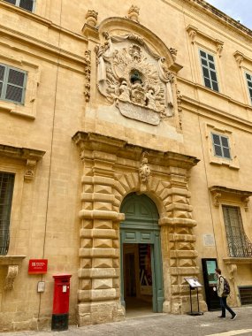 2023.01.27. Valletta, Malta. MUZA Ulusal Güzel Sanatlar Müzesi Girişi.
