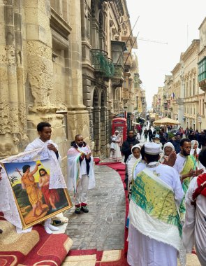 01.22.2023. Malta 'da yaşayan Eritre Ortodoks Hıristiyanları Valletta Malta Epifanisi