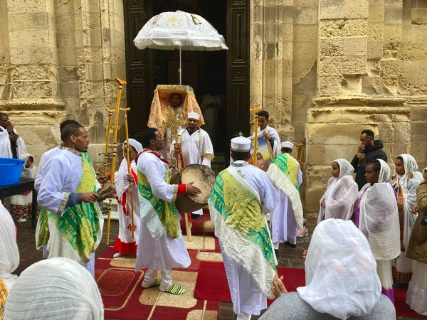 2023 Валлетта Мальта Єпіфанія Еритрейських Православних Християн Які Живуть Мальті — стокове фото