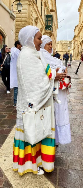 2023 Valletta Malta Dreikönigstag Der Eritreisch Orthodoxen Christen Malta — Stockfoto
