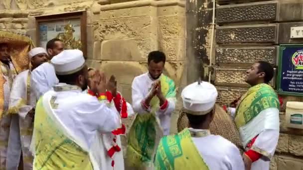 2023 Malta Yaşayan Eritre Ortodoks Hıristiyanları Valletta Malta Epifanisi — Stok video