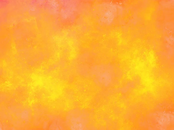 Kosmisk Abstrakt Orange Bakgrund Imitera Färgat Damm Stänk Färg — Stockfoto