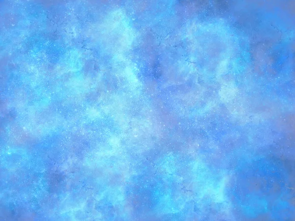 Kosmisk Abstrakt Blå Bakgrund Imitera Färgat Damm Stänk Färg — Stockfoto