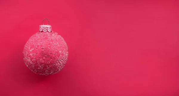 Christmas Hintergrund Der Farbe Des Jahres 2023 Viva Magenta — Stockfoto