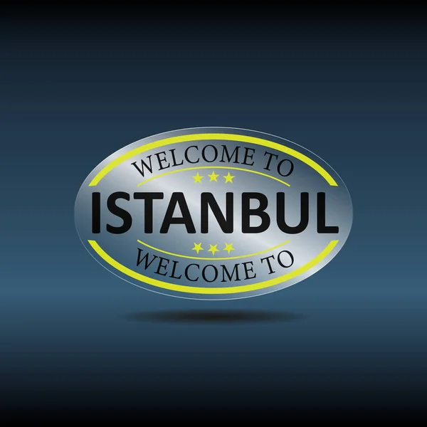 イスタンブールトルコのロゴのバッジデザイン ベクトルイラスト — ストックベクタ