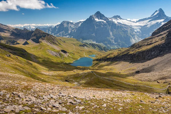 Senderismo Suiza Región Interlaken Hermosa Vista Montaña — Foto de Stock