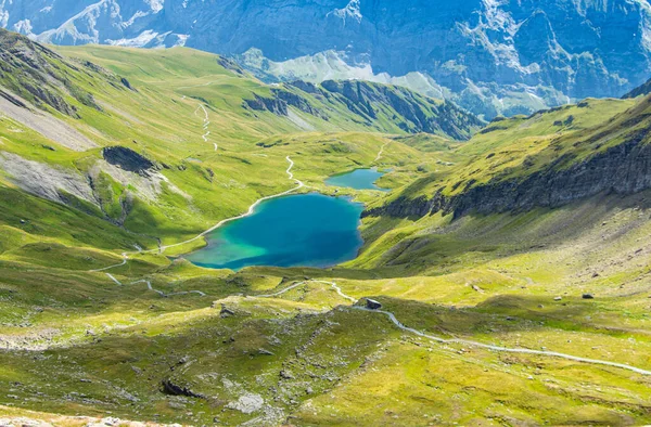 Senderismo Suiza Región Interlaken Hermosa Vista Montaña — Foto de Stock