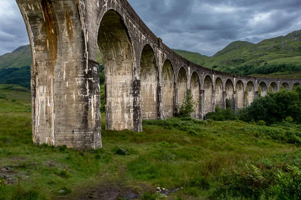 Glenfinnan Viadukt Skót Felföldön — Stock Fotó
