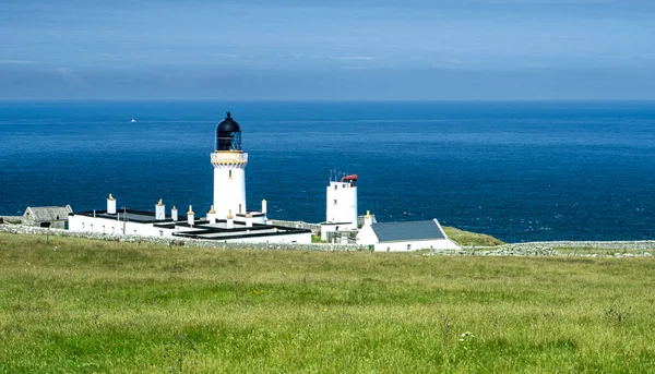 Dunnet Head Lighthouse Північна Шотландія Дорога 500 Стокова Картинка