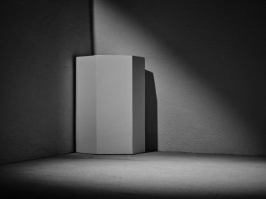 Ürün sunumu için gri beton arkaplan