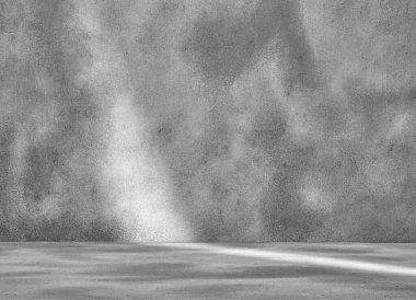 Minimalist gri arkaplan bileşimi.