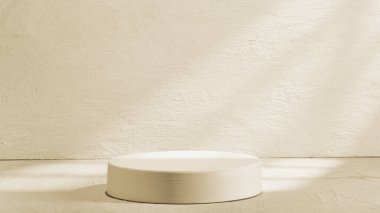 Doğal gölgeleri olan minimalist gri beton arka plan